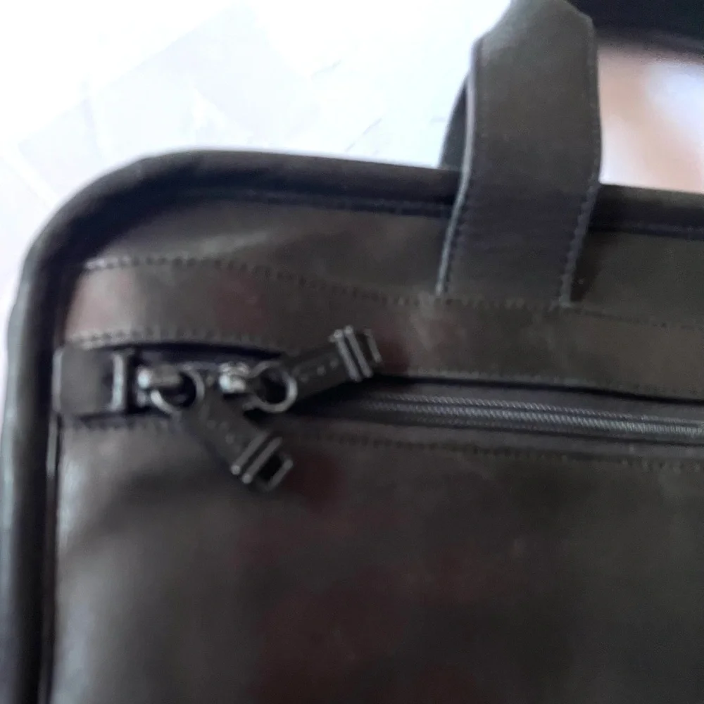 Tumi Vintage Black Calfskin Briefcase